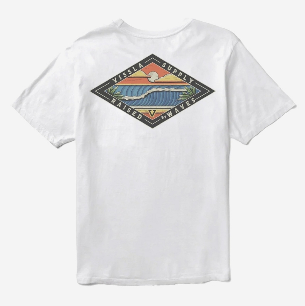 VISSLA Wave Chasers Pocket Premium T-Shirt M